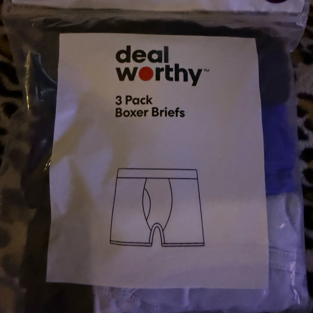 Boxer Briefs 3-Pack in Blue and Black